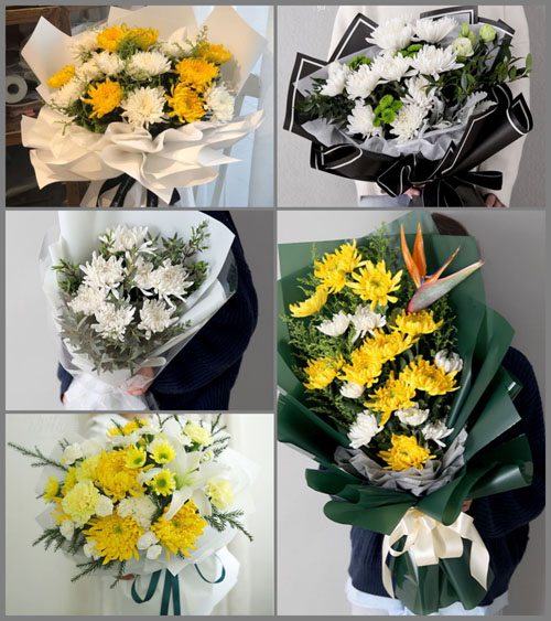 广东梅州市梅江区三角镇坜明村白事花束代送